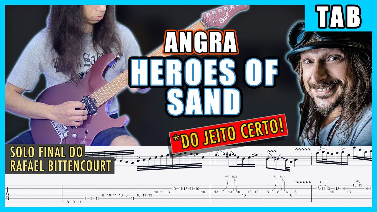 HEROES OF SAND - SOLO | Nota Por Nota + TABs - ANGRA Solo Final Cover