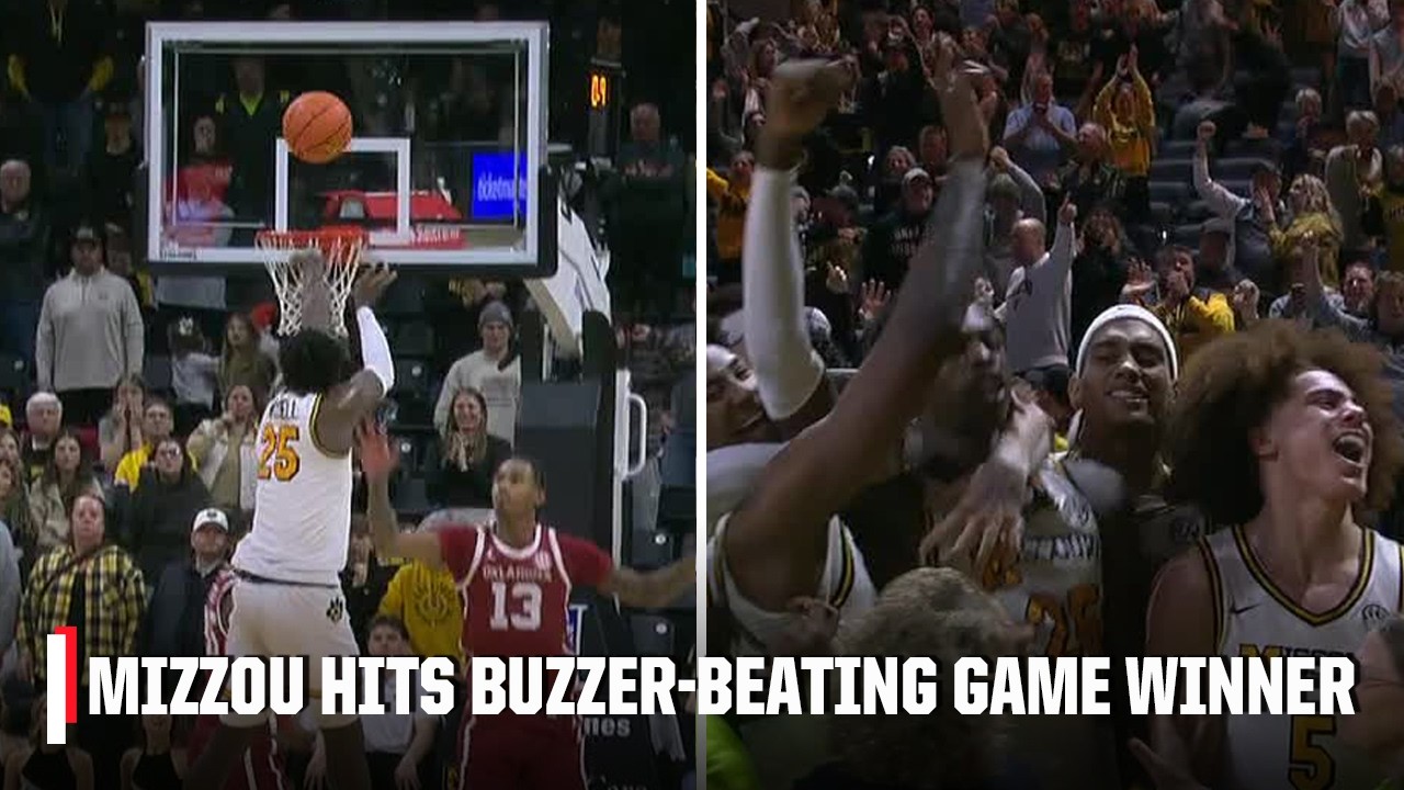Missouri hits TWO BUZZER-BEATING 3-pointers to go to overtime & defeat Oklahoma 🤯 | ESPN CBB