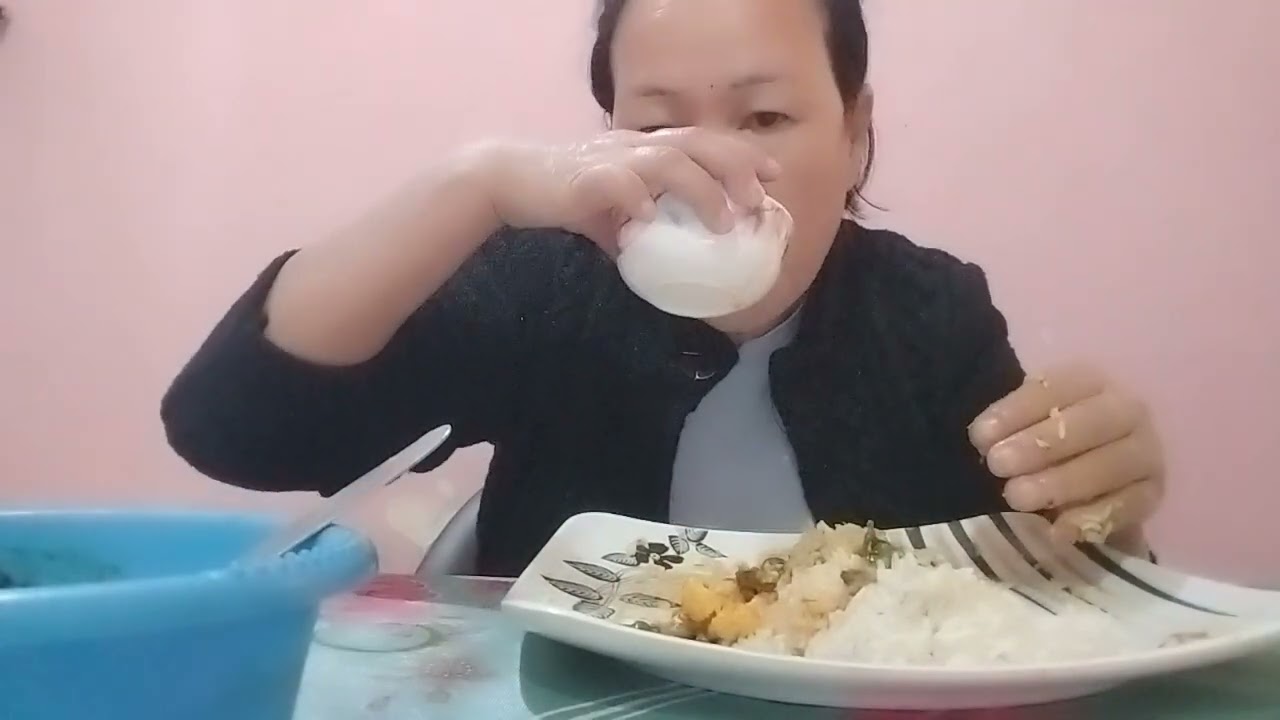 Rice egg Curry Mukbong 