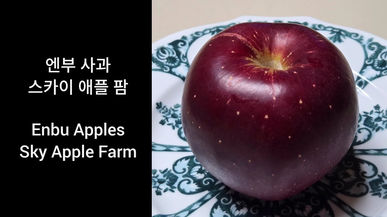 [소비자 과일 리뷰] 엔부 사과 - 아주 단단하고 아삭한 식감, 멋진 당산비, 뛰어난 향까지 갖춘 멋진 사과