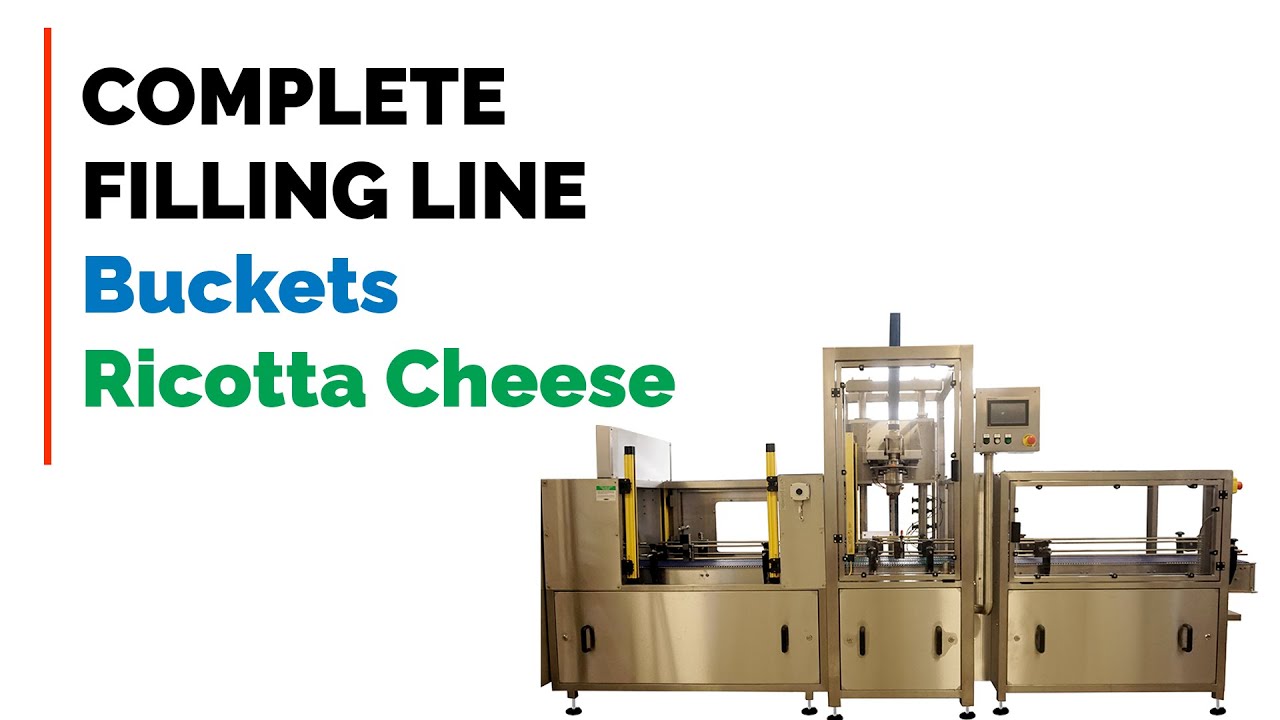 Filling Line for Ricotta Cheese - Buckets I ALBERTINA Machinery