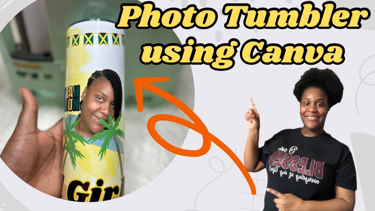 How to make a photo tumbler using Canva || adding photos to a tumbler for beginners