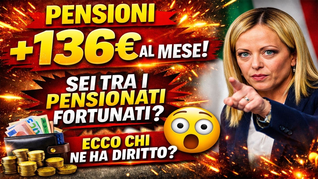 💥 Pensioni +136€ al Mese! 💶 Sei tra i Pensionati Fortunati Ecco Chi Ne Ha Diritto