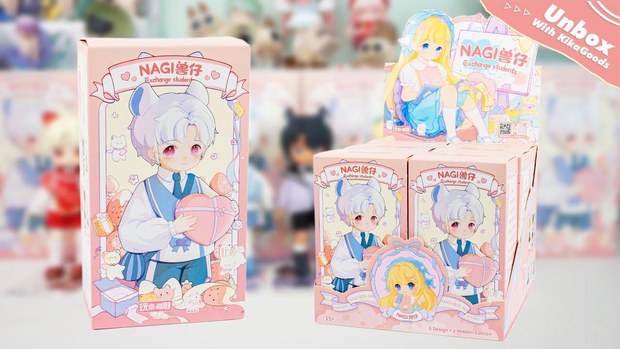 Unbox NAGI Exchange Student Series Action Figure Blind Box#bjd #unboxing #cute #toys #kawaii #doll