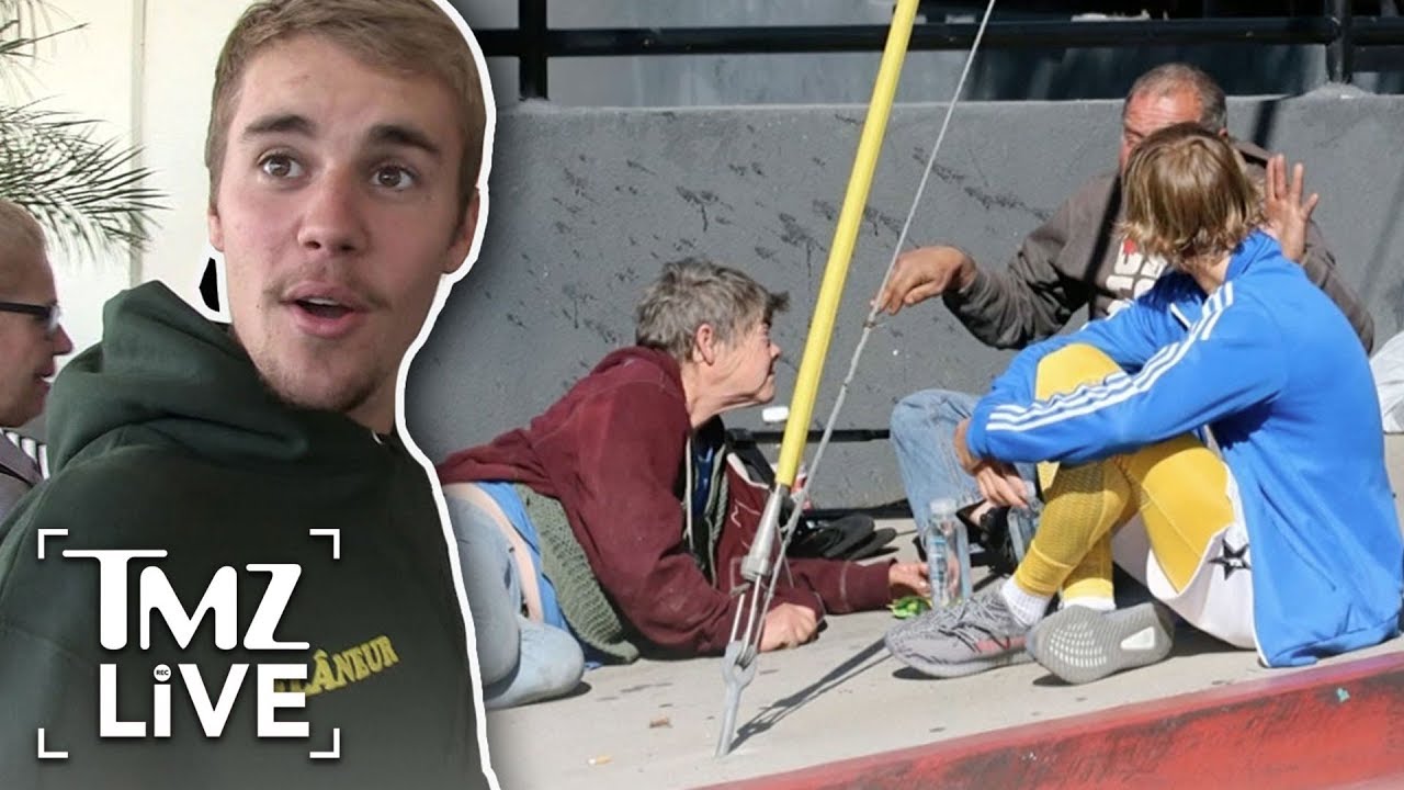 Bieber Hangs With The Homeless! | TMZ Live