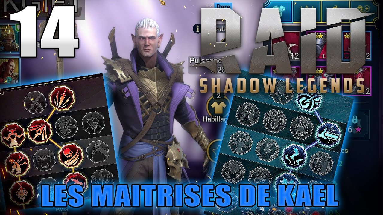 On débloque les Meilleures MAÎTRISES pour KAEL ! [14/90] Défi Raid Shadow Legends