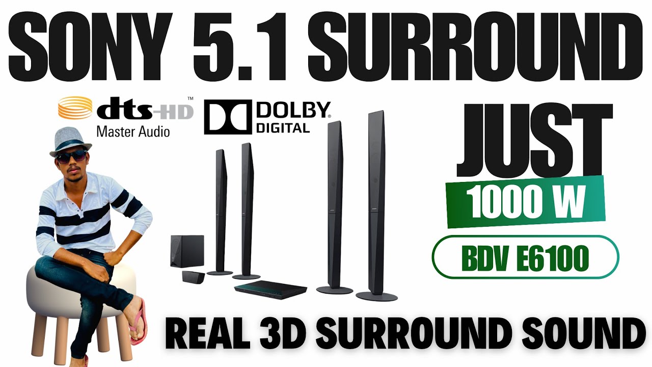 Sony BDV E6100 Tamil Review | 5.1 Home Theatre Setup & Bass Speakers