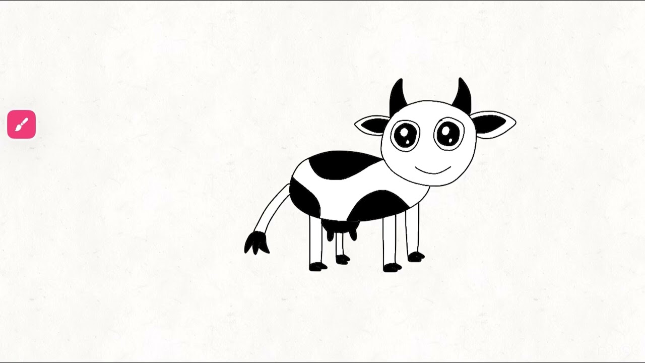 Black & white cow 1
