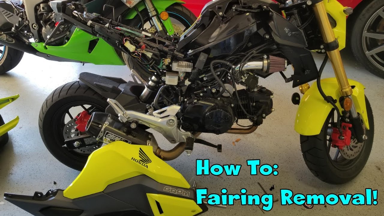 2018 Honda Grom Fairing Removal How To. 2016 2017