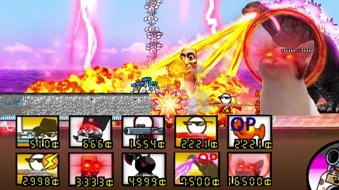 the battle cats but i use enemies (OP Unit 2)