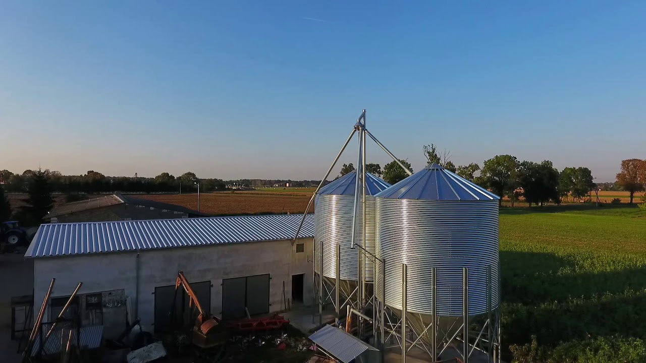 Przenośnik pionowy | Silosy AGOS 2x100t | Wolsztyn
