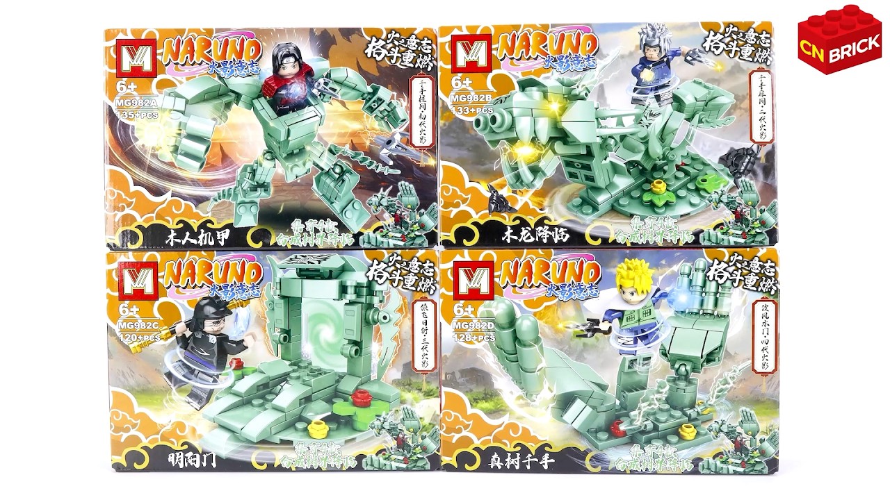 These 4 LEGO Naruto Sets Make Aoda – Sasuke’s Giant Snake! Mg982 Uoffical