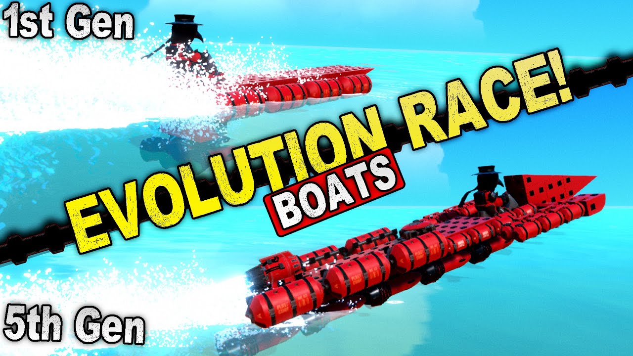 We Used Evolution to Create The Fastest Boat! - Trailmakers Multiplayer