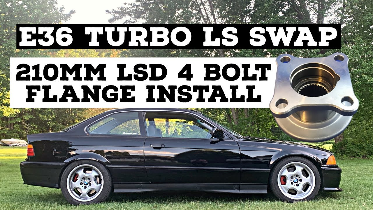 DIFFSONLINE 210MM DIFFERENTIAL 4 BOLT AXLE FLANGE INSTALL AND REVIEW: BMW E36 Turbo LS swap Ep: 30