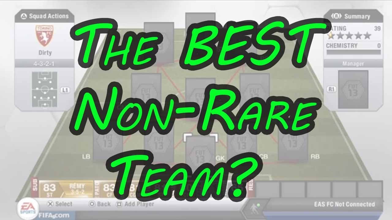 Fifa 13 | Best Non-Rare team?!