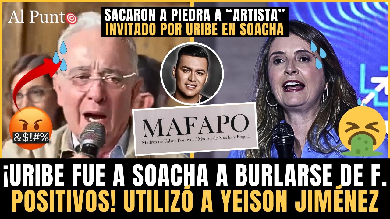 ¡SACARON a PIEDRA a Uribe en Soacha! SE BURLÓ de los F. POSITIVOS ¡MAFAPO ACABARON al uribismo!