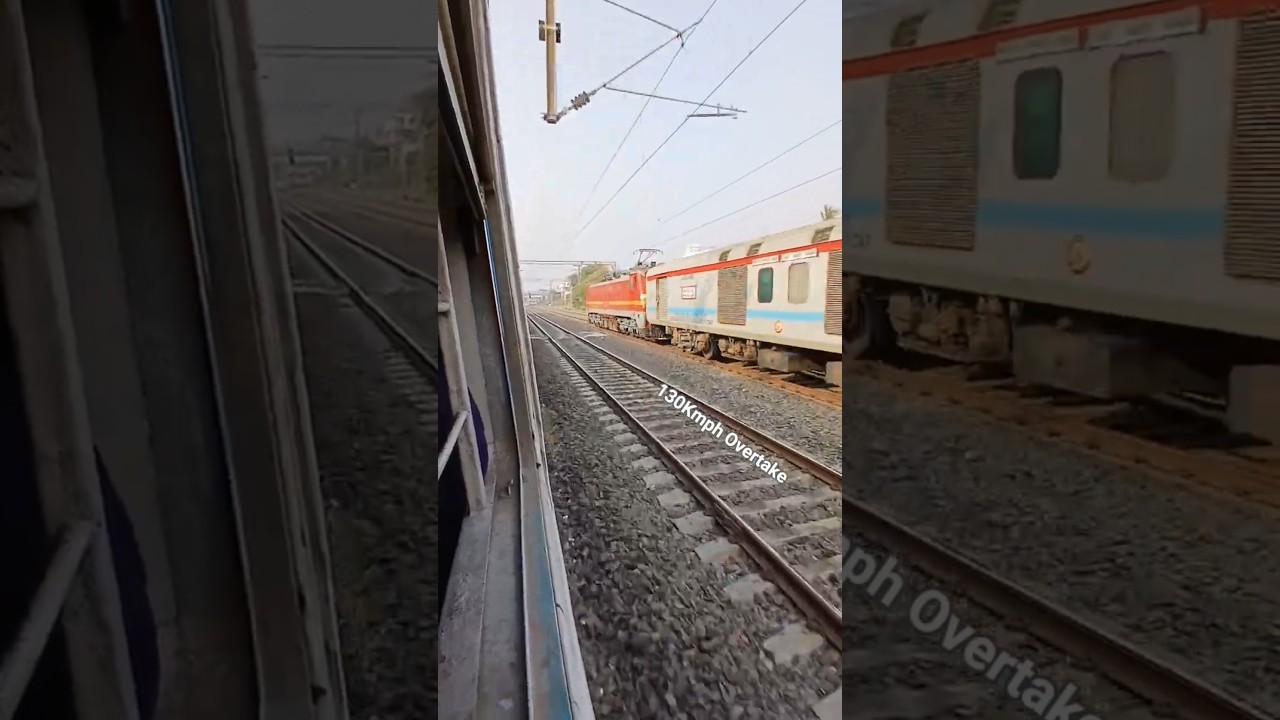 Full Speed Overtaking ! Local Vs Superfast! Indian Railways 