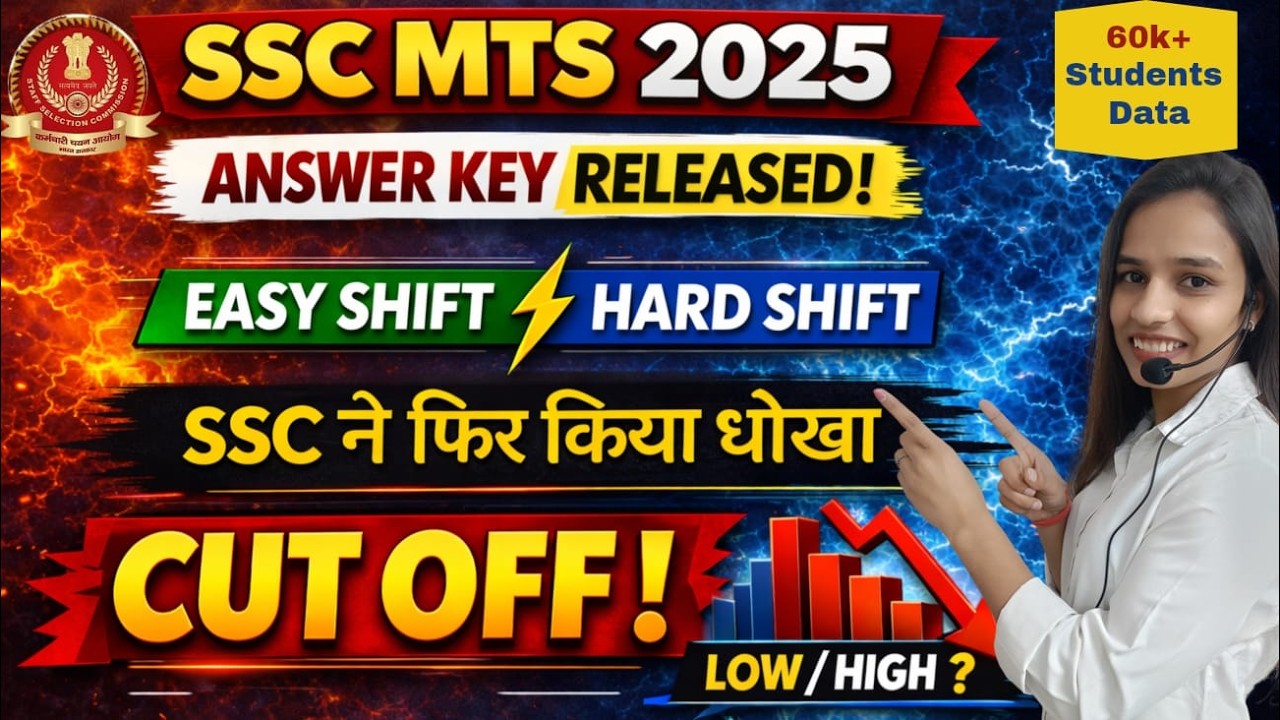 SSC MTS Answer Key Out | SSC MTS Safe Score | Expected Cut Off