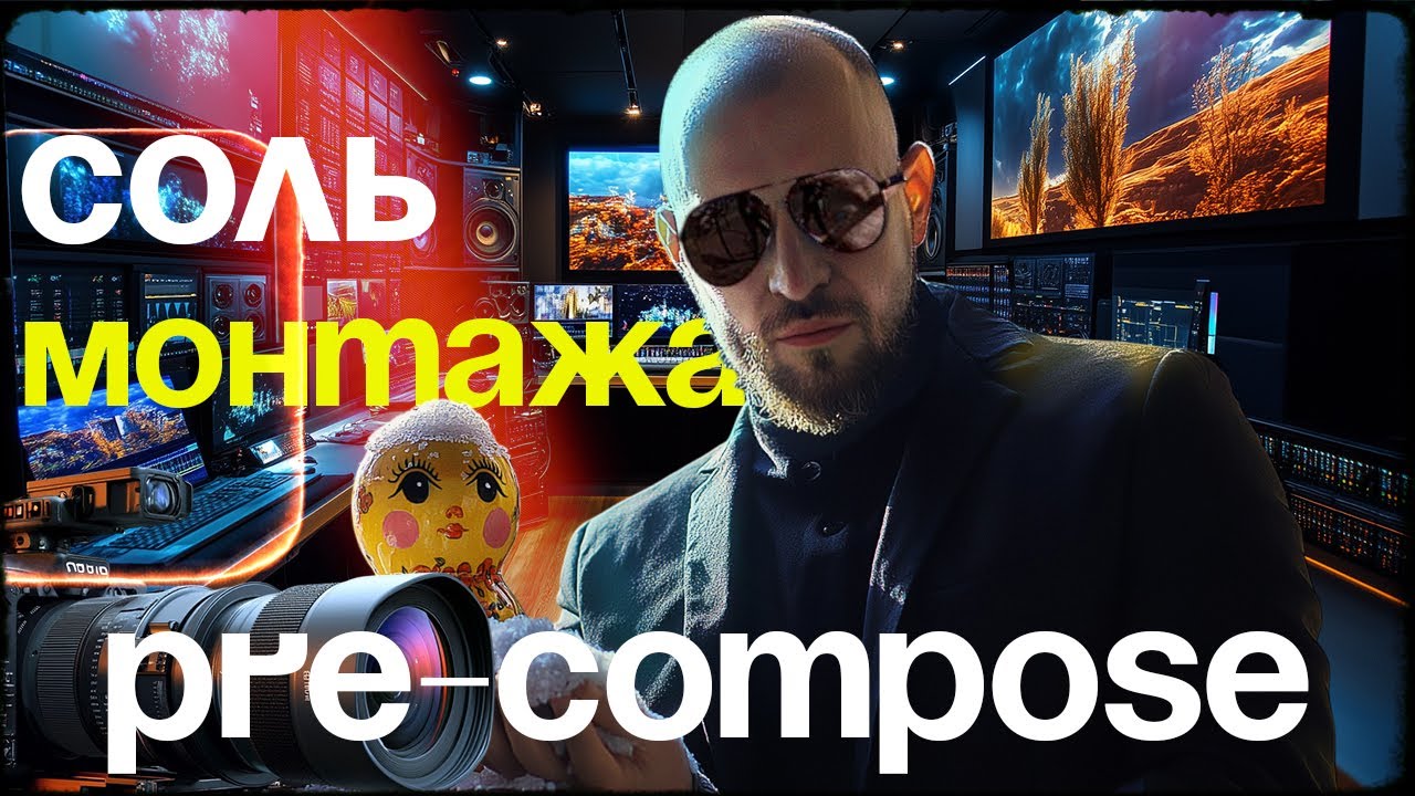 Когда я понял, что такое Pre-Compose в After Effect, изучать науку Видеомонтажа стало очень просто.