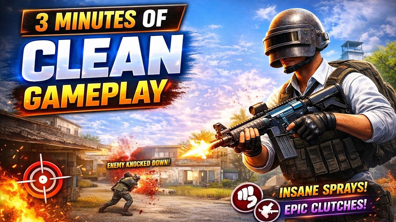 3 Minutes of Clean BGMI Gameplay 🎬 | Insane Sprays & Clutches