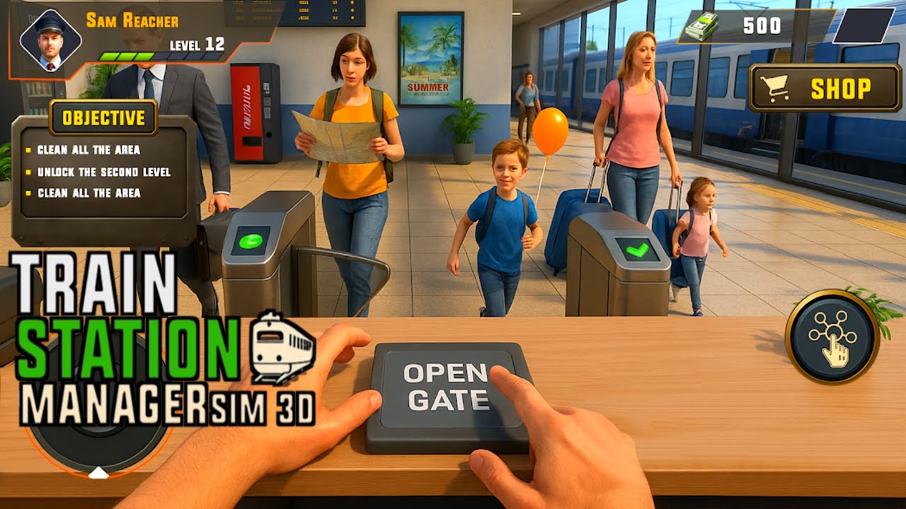 Train Station Manager Sim 3D - Gameplay Walkthrough Part 1 (iOS, Android)