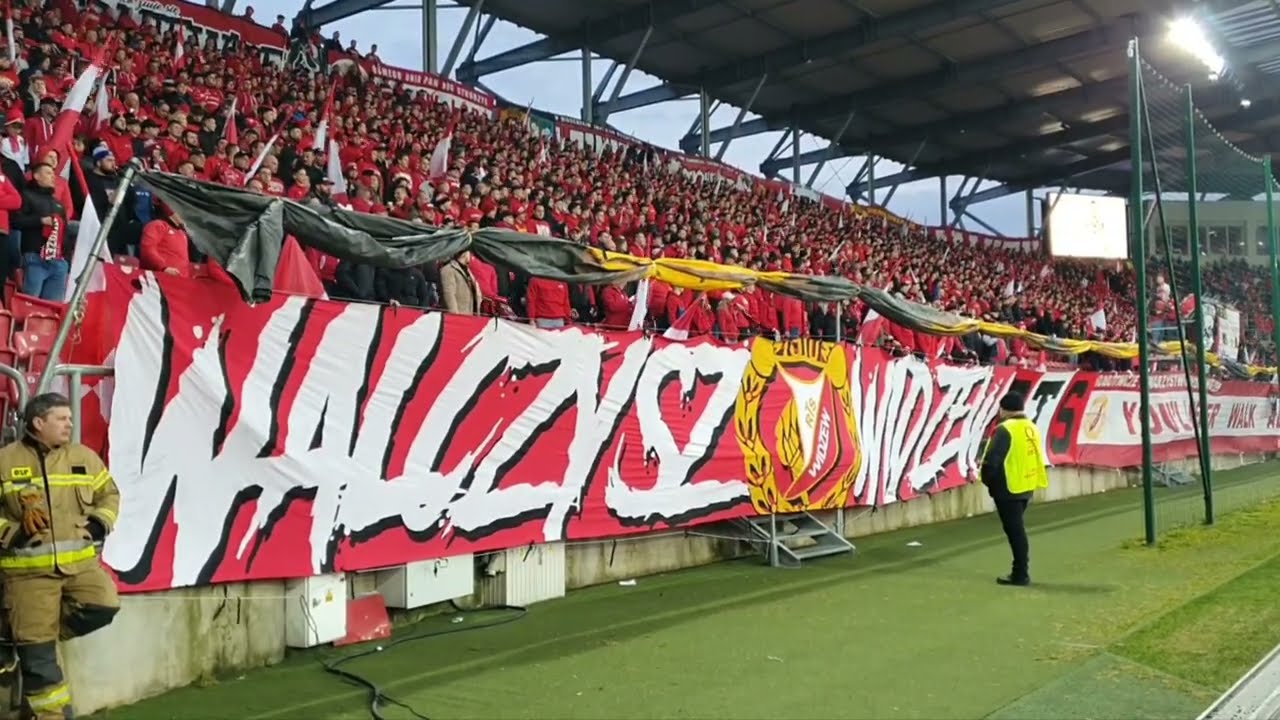 Doping Widzewa Łódź na meczu z Legią Warszawa
