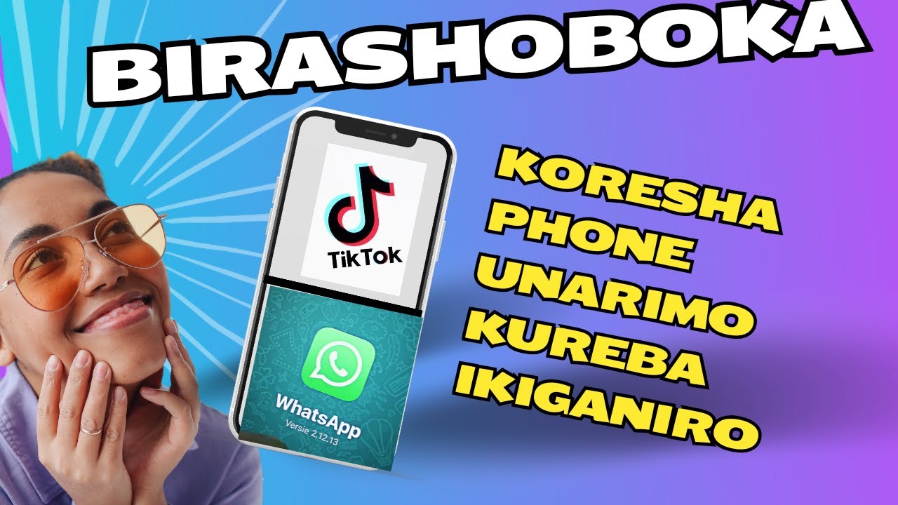 UKO SCREEN YA PHONE YAWE WAYIGABANYAMO IBICE BIBIRI UGAKORESHYA APPLICATION 2 ICYARIMWE