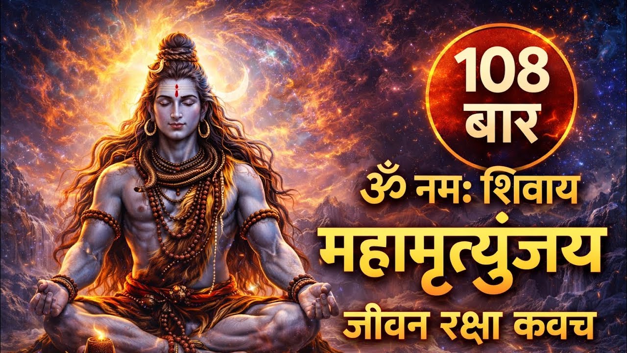 महामृत्युंजय मंत्र जाप 108 बार | रोग नाशक एवं ध्यान मंत्र