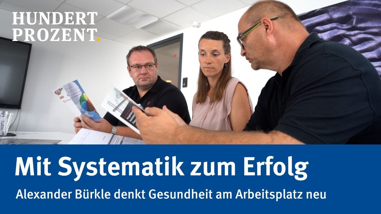 HUNDERT PROZENT vor Ort: Alexander Bürkle denkt Gesundheit am Arbeitsplatz neu