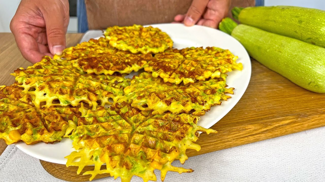 👍 Это не десерт, но ОЧЕНЬ вкусно! Кабачковые вафли! Низкокалорийный / БЕЗ белой муки / БЕЗ масла