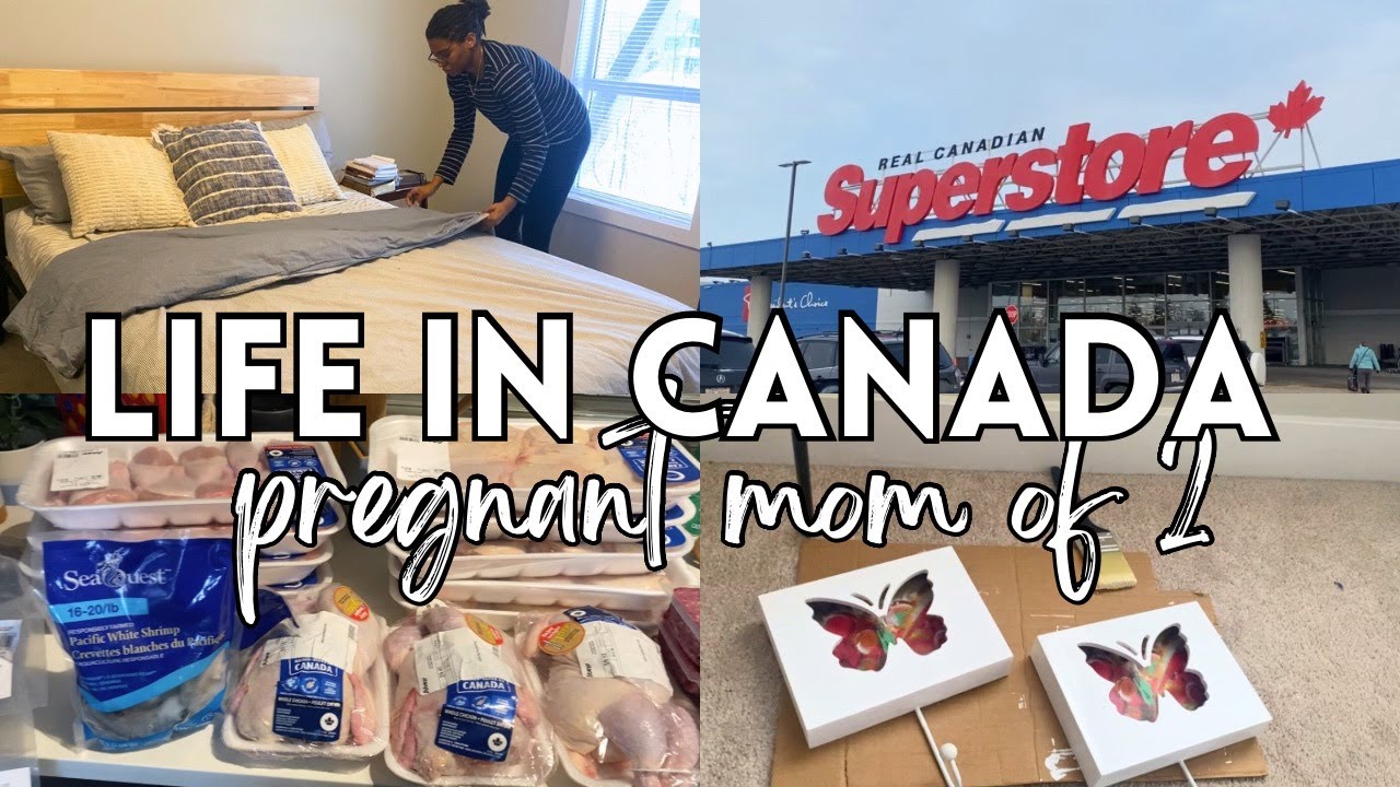 Pregnant Day in the Life | Grocery Haul, Thrift Haul, Home decor and more