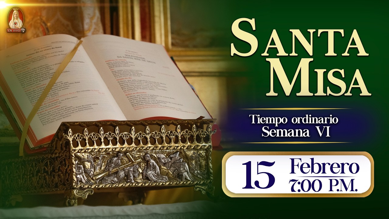 Santa Misa en Caballeros de la Virgen, 15 de febrero de 2026⚜️ 7:00 p.m