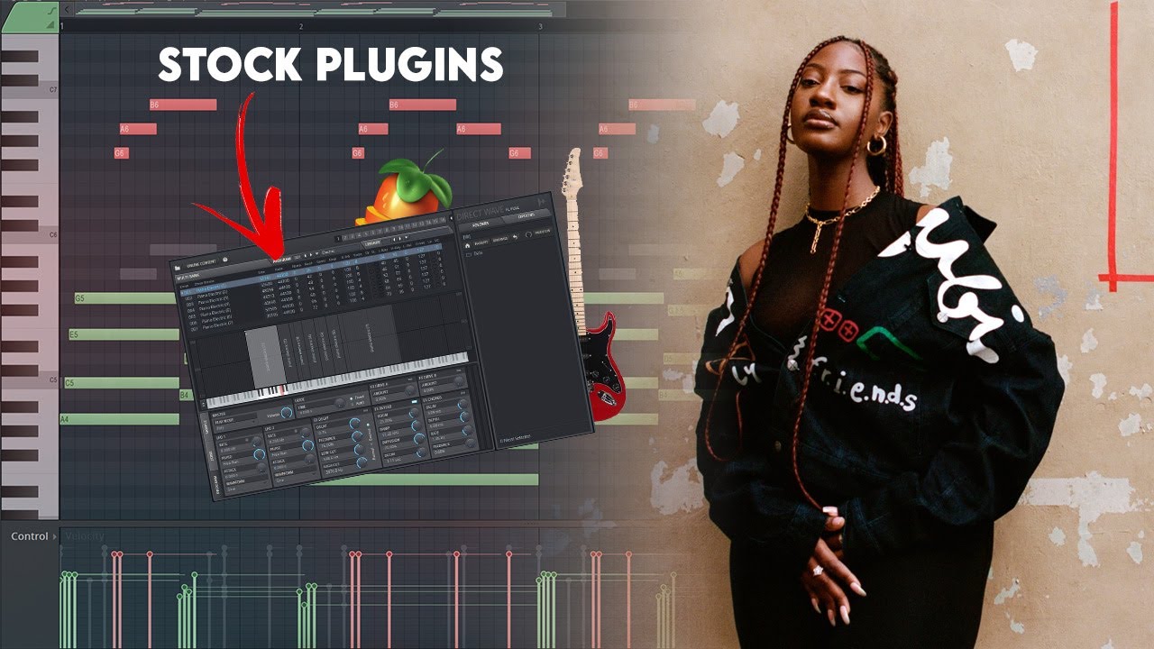 How to Make Guitar Afro Beats with Stock Plugins (Burna Boy, Ckay, Tems) | Fl Studio Tutorial