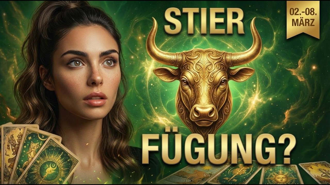 ♉ STIER 02.–08. MÄRZ: DAS SCHICKSAL GREIFT EIN! 🍀 Eine Fügung, die alles verändert…