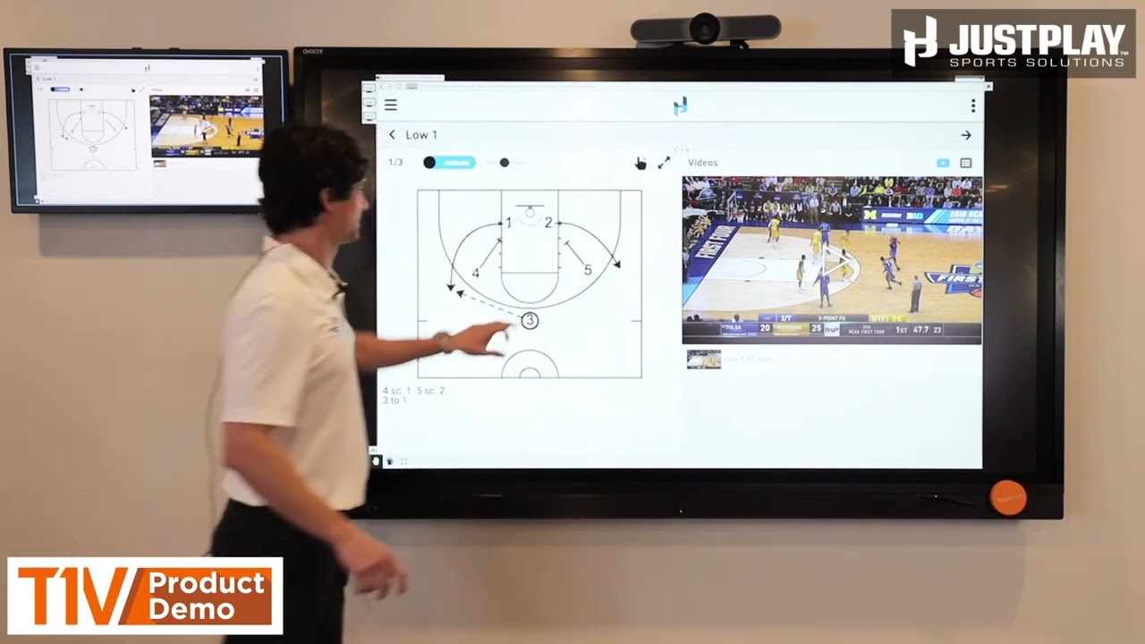 T1V Product Demo | Just Play Sports Solutions + ThinkHub for Basketball