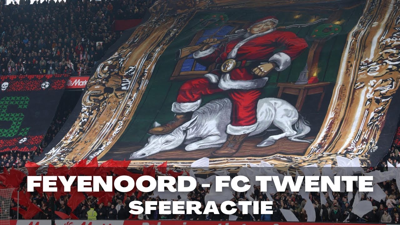 Feyenoord - FC Twente | Sfeeractie in De Kuip