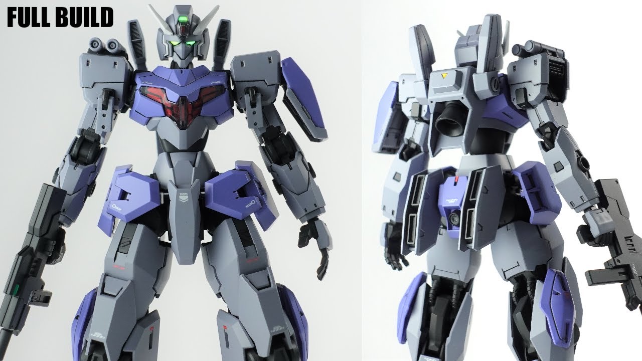HGガンヴォルヴァをスタイリッシュな感じにミキシング改造！ジムスパルタンを使用【Witch of Mercury Gunpla GUNDVOLVA  custom build】