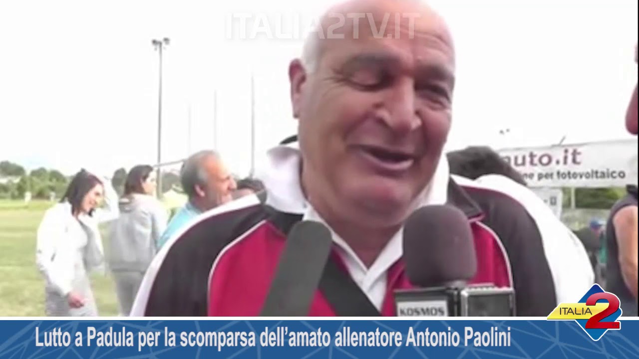 Lutto a Padula per la scomparsa dell’amato allenatore Antonio Paolini