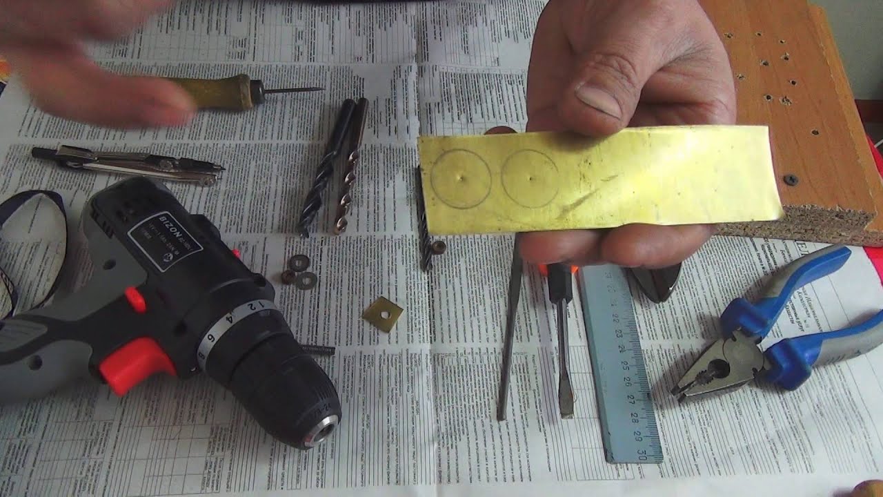 Латунные шайбы для складного ножа своими руками