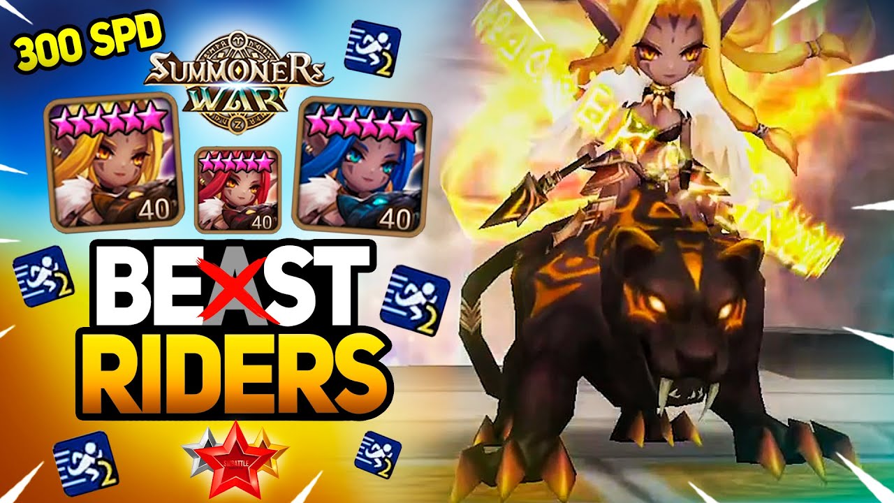MASS ULTRA FAST BEAST RIDERS - Summoners War