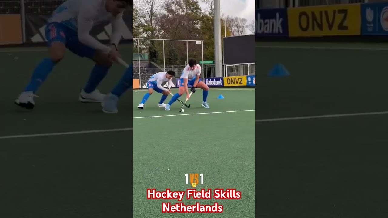 GREAT 1VS1 DEFENCE VS ATTACK NETHERLANDS FIELD HOCKEY SKILLS 