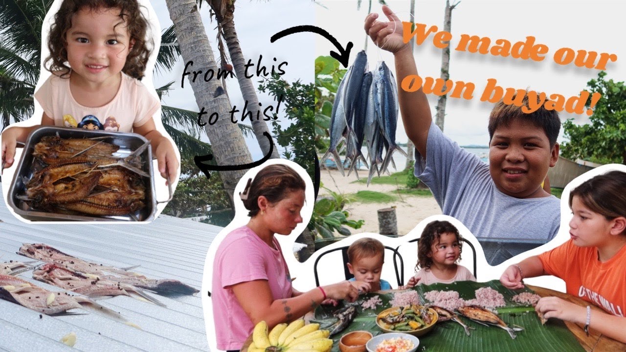 We made our own buyad (dried fish)! Happy Islanders