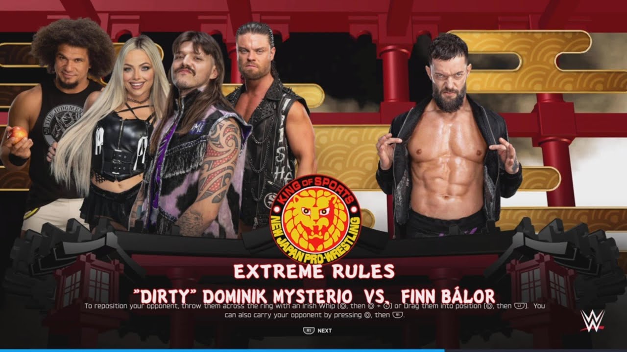 WWE 2K25　ドミニク·ミステリオ VSフィン·ベイラー