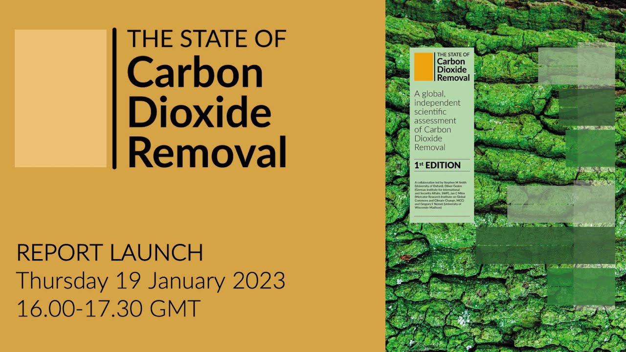 The State of Carbon Dioxide Removal report launch 2023