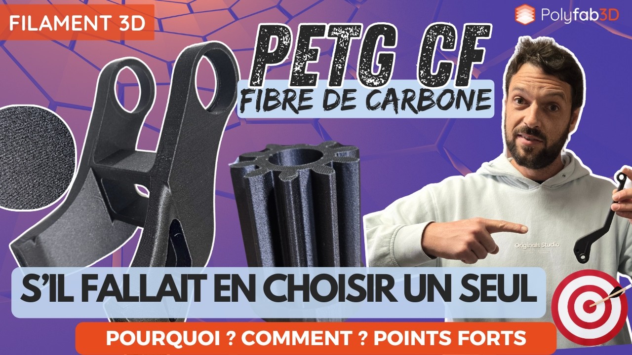PETG CF ! LE filament PARFAIT ? Si je devais en choisir UN ce serait lui ! 🔥
