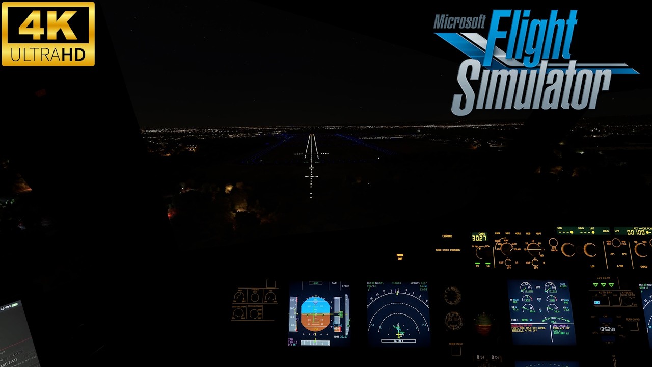 Night Arrival into Gold Coast on JetStar Airways | Airbus A320-200 | Gold Coast → Perth | MSFS 2020