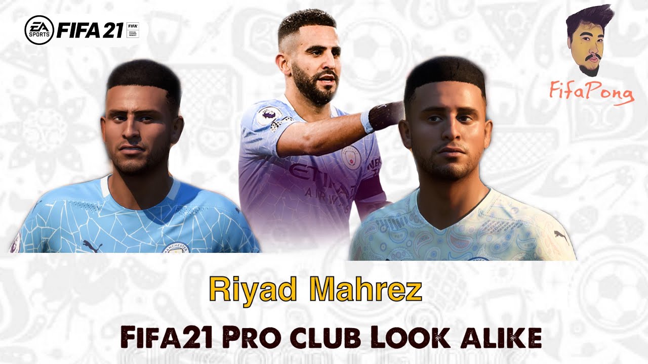 FIFA 21 Faces Virtual Pro club Look alike Riyad Mahrez // Manchester City // Algeria