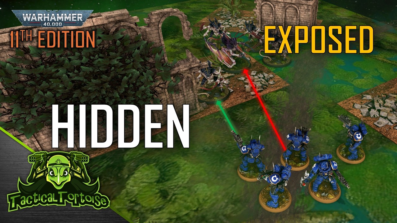 How LOS & Hiding WORK in Warhammer 40k!? | ALL 11th Edition Terrain Rules Explained!