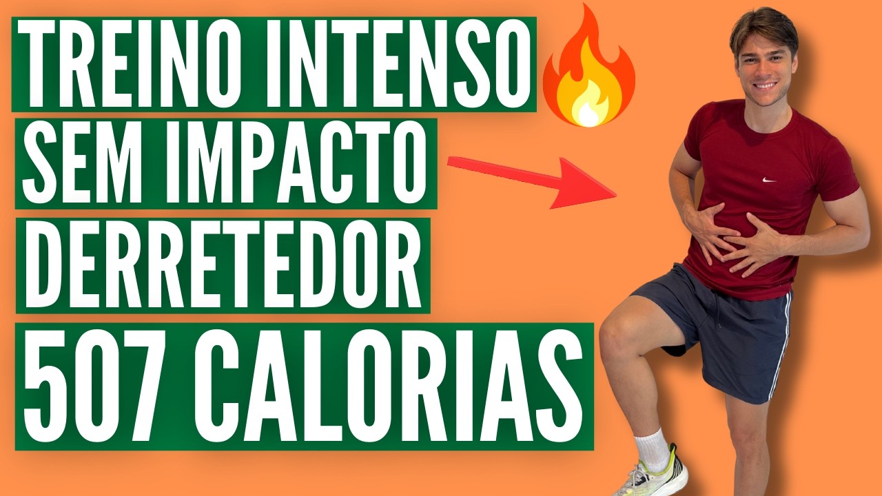 Treino SEM IMPACTO para emagrecer em casa - HENRICH LIMA