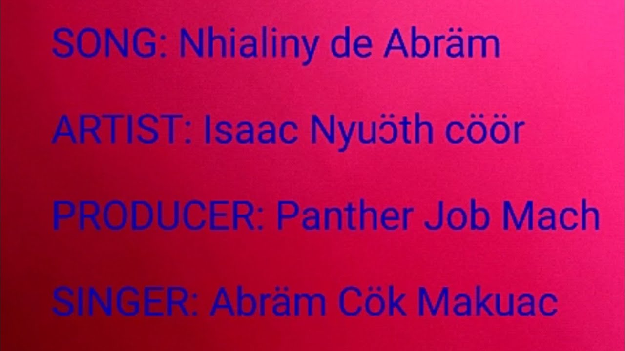Nhialiny de Abraham, Nhialiny de Yithak Ku Jacob